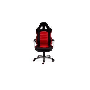 Speedy 2 gaming stol - svart och r&ouml;tt konstl&auml;der