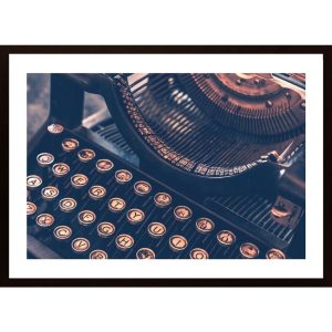 Vintage Typewriter Poster - Hambedo