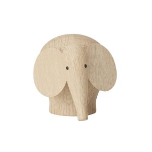 WOUD Nunu elefant liten - naturlig ek - Woud