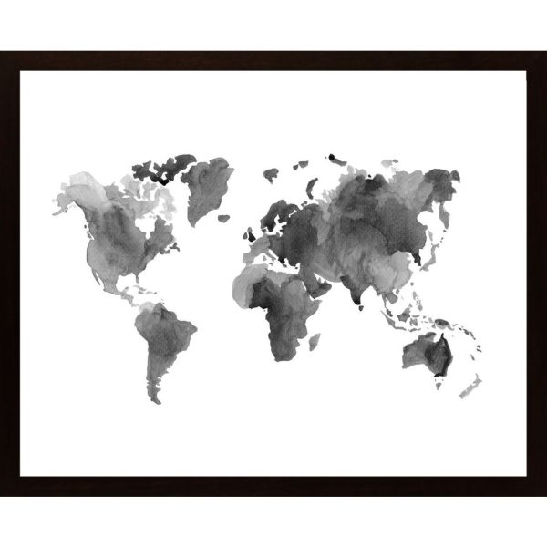 Watercolor World Map 2 Poster - Hambedo