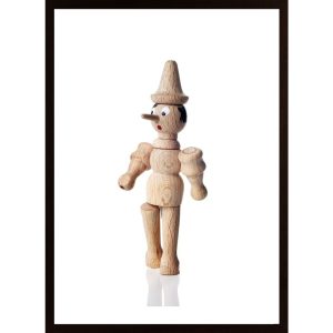 Wooden Pinocchio Doll Poster - Hambedo
